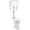 Burlington Medium Level WC With White Ceramic Lever