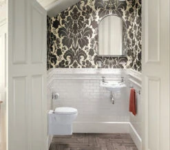 Burlington Traditional White Wall Hung Cloakroom Suite