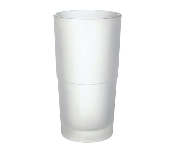 Smedbo Xtra Spare Frosted Glass Container For Toilet Brush 3 Smedbo Xtra Spare Frosted Glass Container For Toilet Brush
