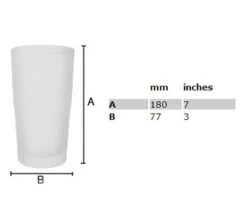 Smedbo Xtra Spare Frosted Glass Container For Toilet Brush 5 Smedbo Xtra Spare Frosted Glass Container For Toilet Brush -Duravit Store QS V76274 2 mn