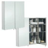 RAK Delta Stainless Steel 670 X 600mm Double Door Mirror Cabinet -Duravit Store QS V76308 1 mn