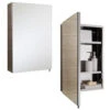 RAK Cube Stainless Steel 400 X 600mm Single Door Mirror Cabinet -Duravit Store QS V76309 1 mn