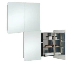 RAK Duo Stainless Steel 800 X 660mm Double Door Mirror Cabinet 5 RAK Duo Stainless Steel 800 X 660mm Double Door Mirror Cabinet -Duravit Store QS V76310 1 mn