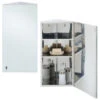 RAK Riva Stainless Steel Single Corner Cabinet With Mirrored Door 380 X 650mm -Duravit Store QS V76314 1 mn