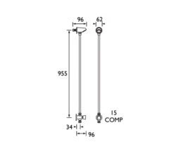 Bristan Gummers Exposed Timed Flow Control Shower With Fixed Head -Duravit Store QS V77398 2 mn