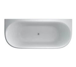 Burlington Avantgarde 1700 X 750mm White Back-To-Wall Bath -Duravit Store QS V77477 3 mn