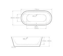 Royce Morgan Woburn Luxury Double Ended White Bath 1765 X 800mm 7 Royce Morgan Woburn Luxury Double Ended White Bath 1765 X 800mm -Duravit Store QS V77547 2 mn