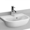 VitrA S20 1 Taphole 450mm White Semi-Recessed Basin 2 VitrA S20 1 Taphole 450mm White Semi-Recessed Basin -Duravit Store QS V79467 1 mn