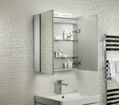 Tavistock Conduct Aluminium Double Door Mirror Cabinet With LED Light 9 Tavistock Conduct Aluminium Double Door Mirror Cabinet With LED Light -Duravit Store QS V79469 3 mn