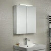 Tavistock Conduct Aluminium Double Door Mirror Cabinet With LED Light -Duravit Store QS V79469 4 mn