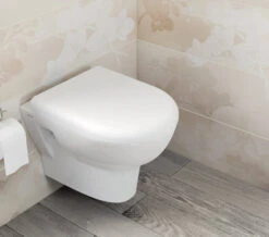 VitrA Zentrum 500mm White Wall Hung WC Pan And Seat