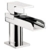 Crosswater Water Square Mini Monobloc Chrome Basin Mixer Tap - WS114DNC -Duravit Store QS V9999001 1 mn